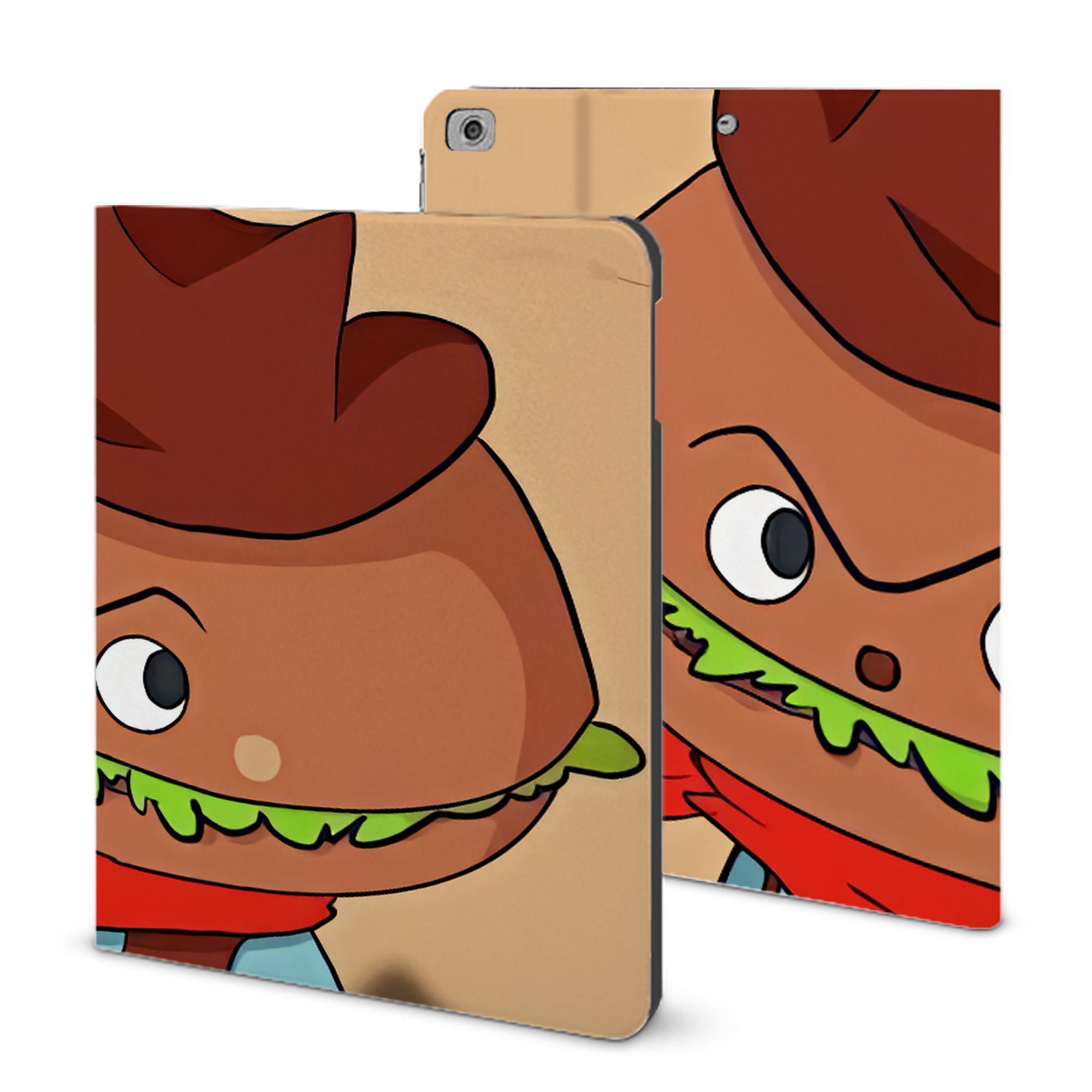 （画像用） アンパンマン Anpanman IPad ケース ブック型 PUレザー TPU 耐衝撃 軽量 薄型 ペン収納なし 全面保護 IPad 各モデル対応
